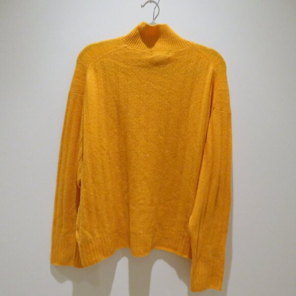 J. CREW Ribbed Mockneck Sweater in Supersoft Yarn Tangerine Orange - Size XL - Picture 10 of 14